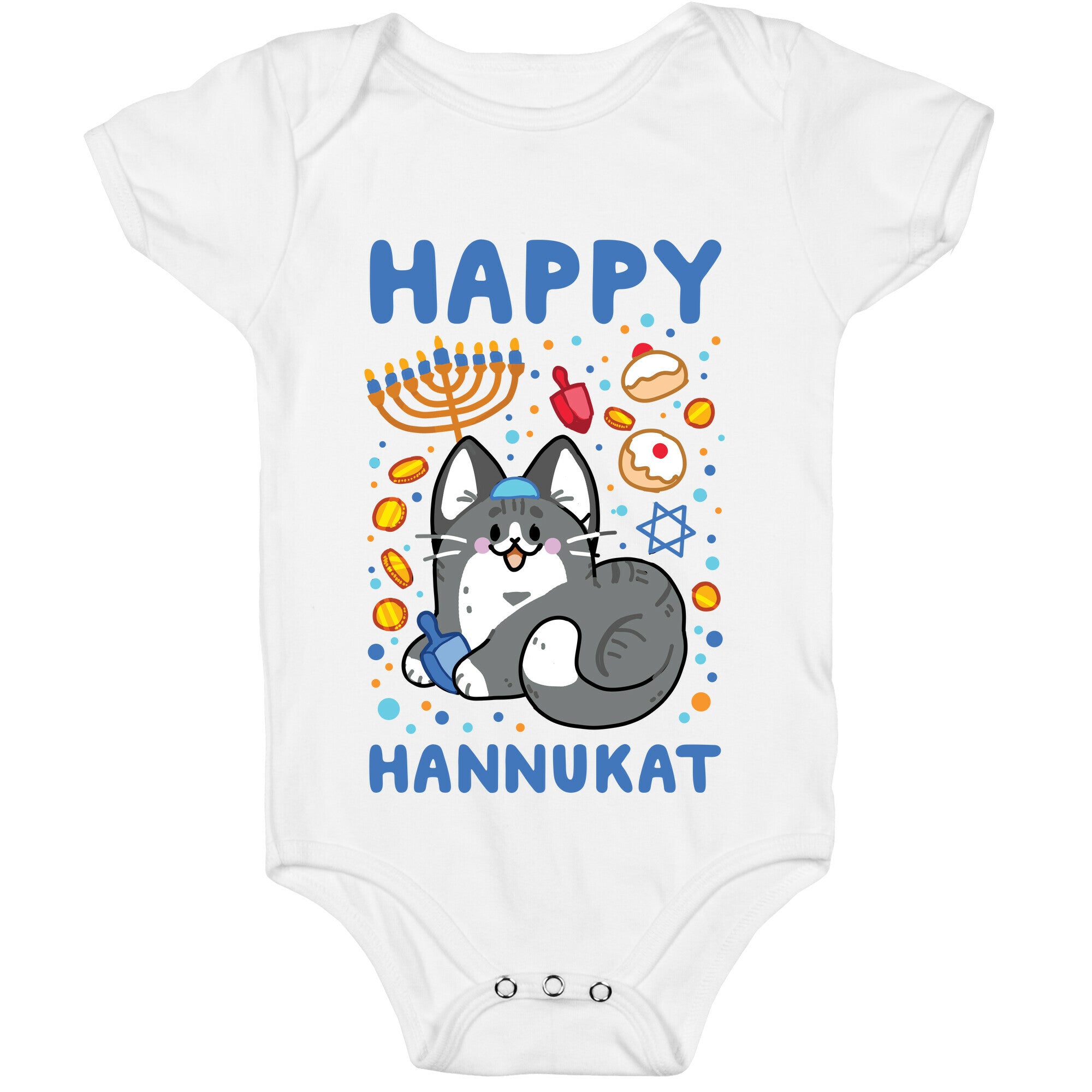 Happy Hannukat Baby One Piece
